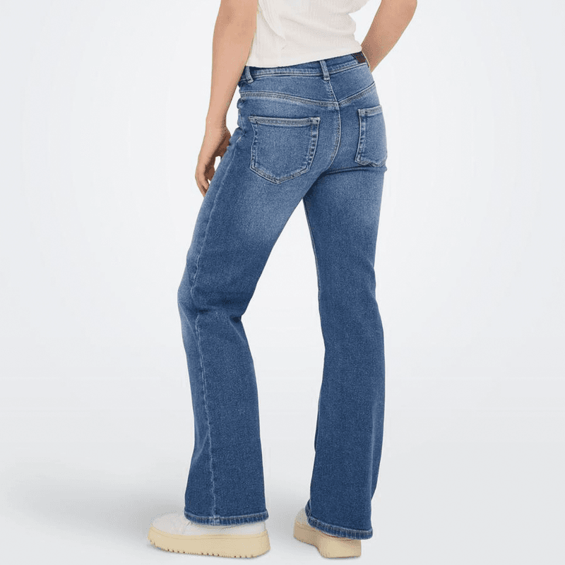 Kids Only Kogjuicy flared jeans til barn, Medium Blue Denim