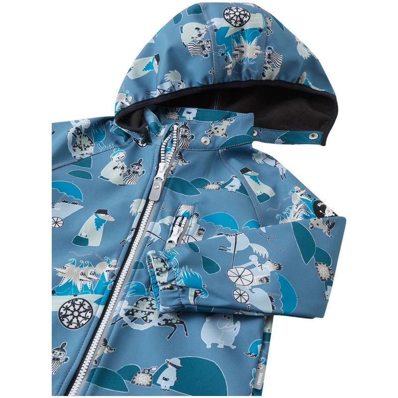Reima Moomin Vantti softshelljakke, Blue Ocean