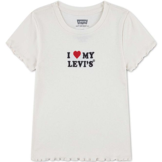 Hovedbilde Levis I Heart Levis t-skjorte til barn, Egret