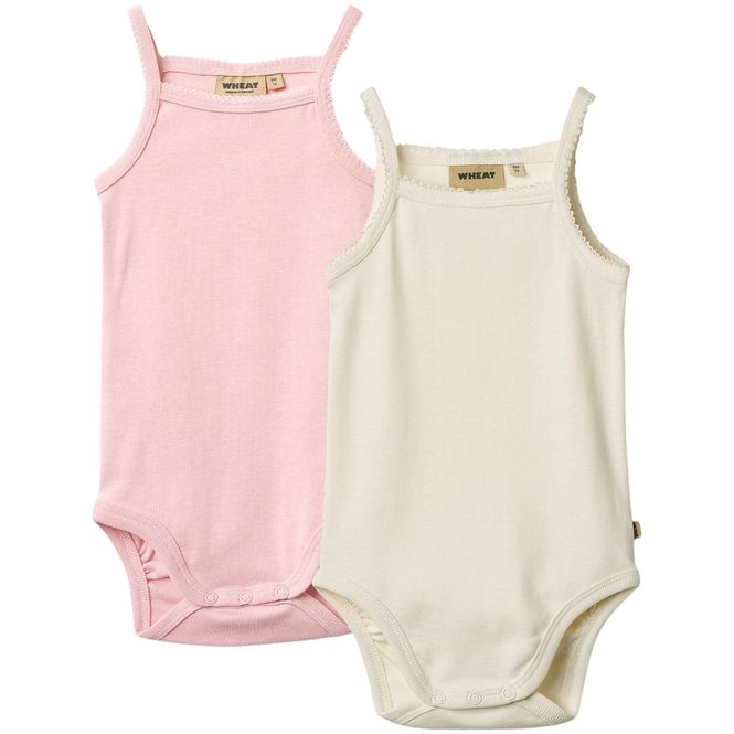 Hovedbilde Wheat Ellen 2-pack ermeløs body, Ivory