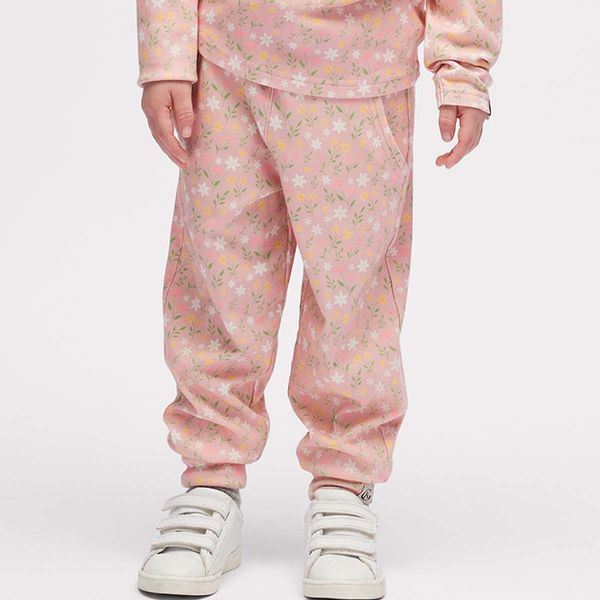 Hovedbilde Gullkorn Villvette bukse til barn, Grårosa (P)