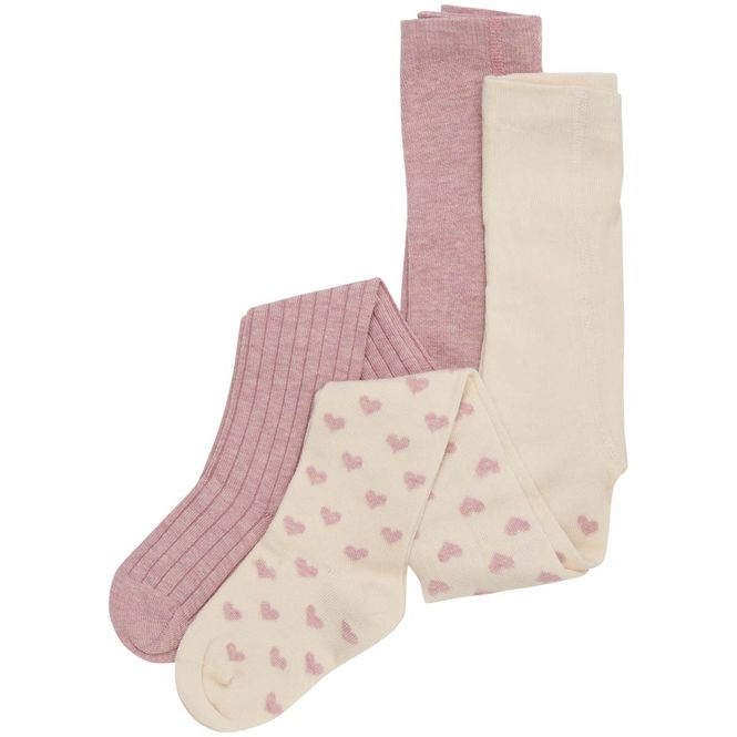 Hovedbilde Minymo 2-pack strømpebukse til barn, Light Rose