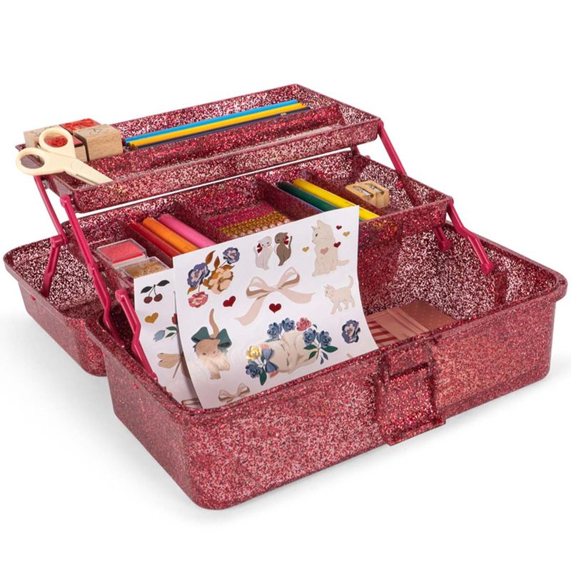 Konges Sløjd aktivitetsboks m/innhold, Glitter Rose