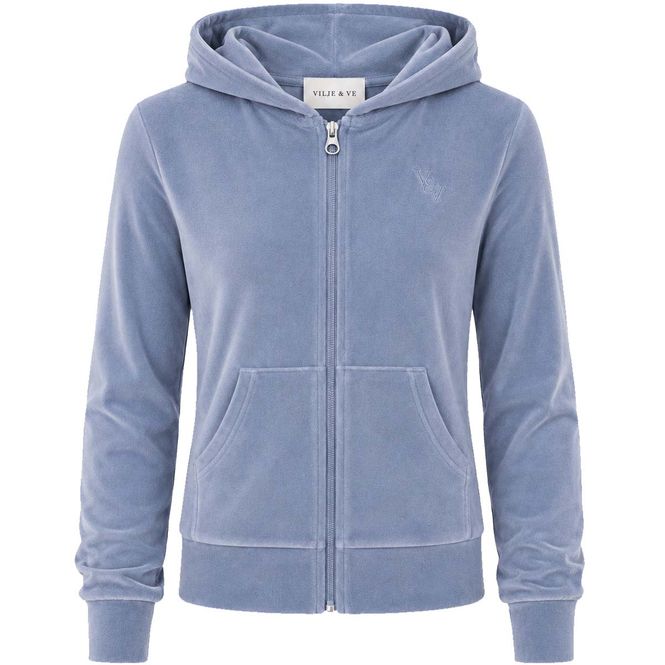 Hovedbilde Vilje & Ve Hermine velourjakke til barn, Sky Blue