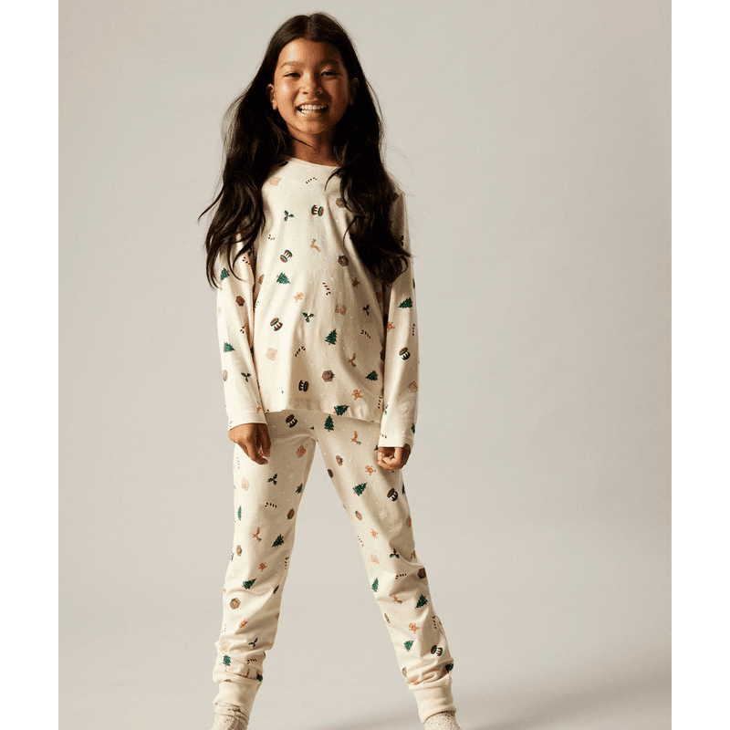 Name It Nknvismas pyjamas til barn, Whitecap Gray