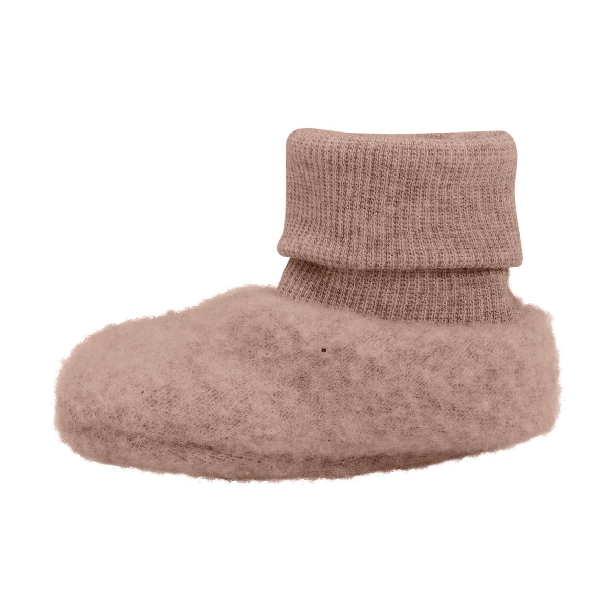 HUTTEliHUT Ullfleece booties 2-lags, Mahogany Rose