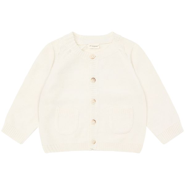 Hovedbilde Fixoni cardigan til baby, Antique White