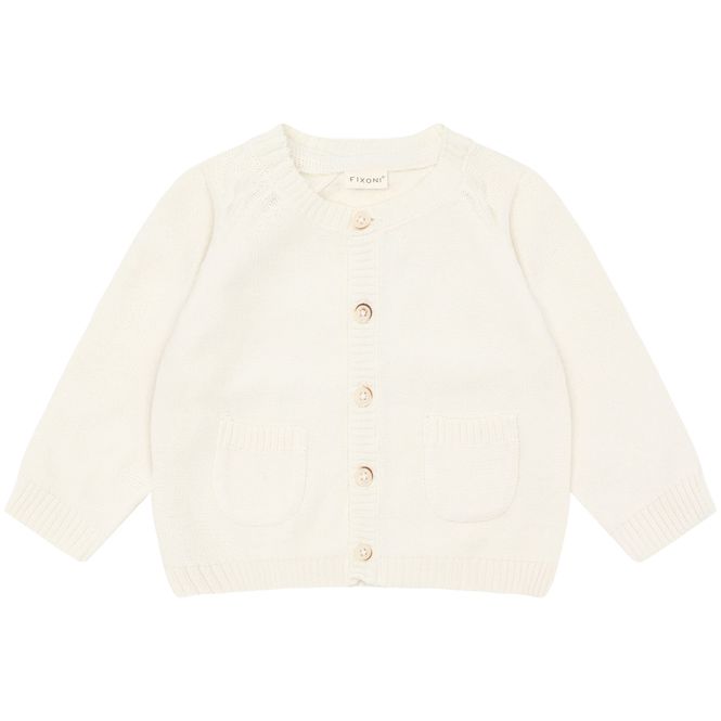 Hovedbilde Fixoni cardigan til baby, Antique White