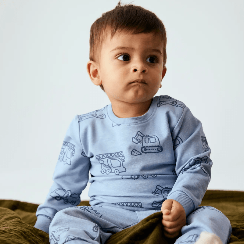 Name It Nbmkomma sweatshirt til baby, Ashley Blue