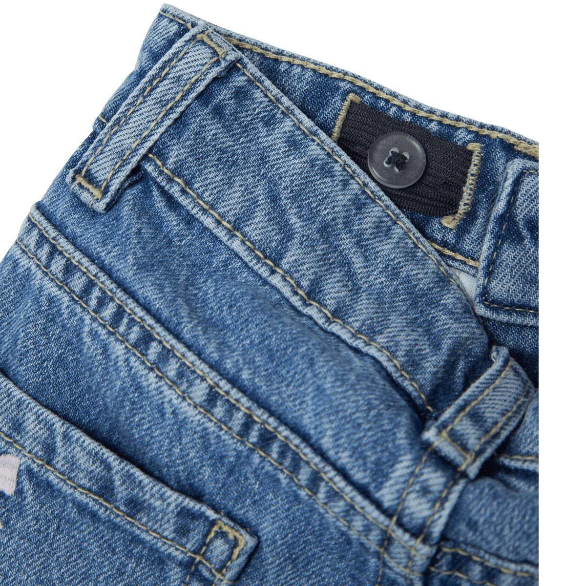 Name It Nmfbella Mom jeans til småbarn, Medium Blue Denim