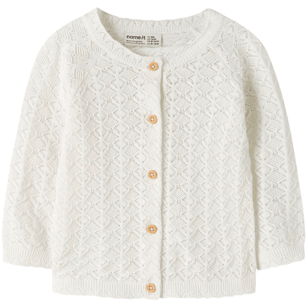 Hovedbilde Name It Nbfjenny cardigan til baby, Cloud Dancer