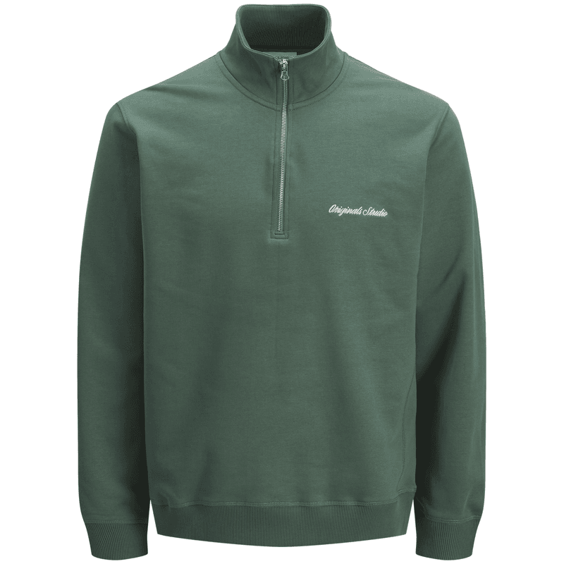 Jack and Jones Jr Jornorrebro half-zip genser, Laurel Wreath
