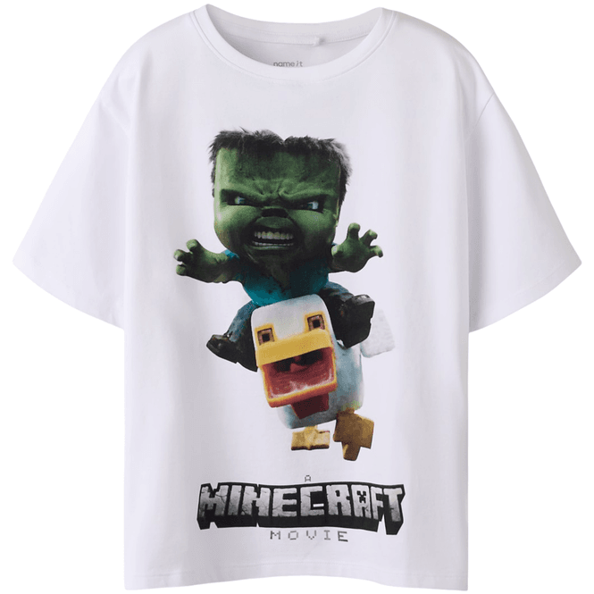Hovedbilde Name It Nkmnif Minecraft t-skjorte, Bright White
