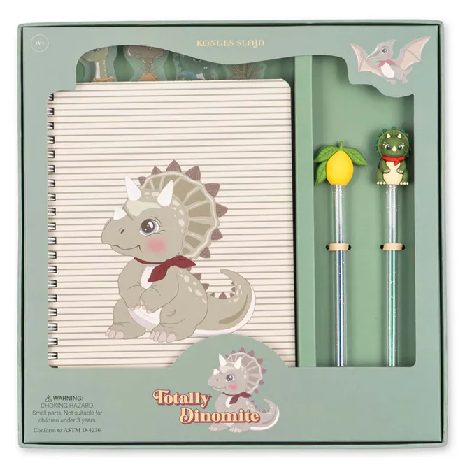 Hovedbilde Konges Sløjd My Stationery Box tegnsett, Dino ...