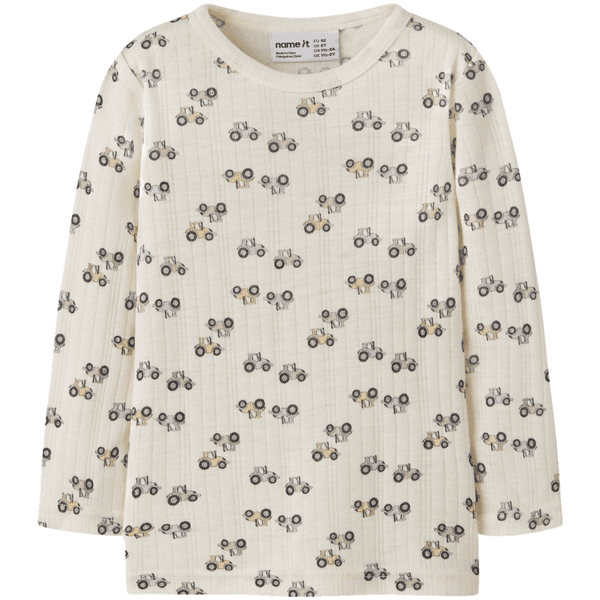 Hovedbilde Name It Nmmwang genser i ull til småbarn, Coconut ...