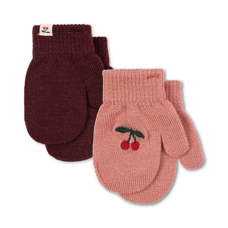 Konges Sløjd Filla 2-pack votter til baby, Sorbet