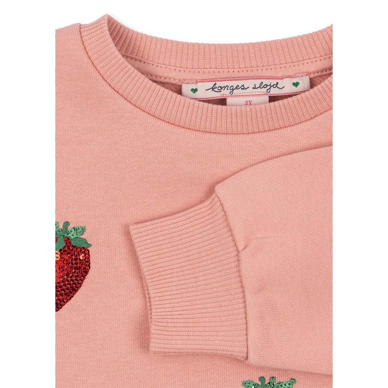 Konges Sløjd Sequin sweatshirt til barn, Mellow Rose