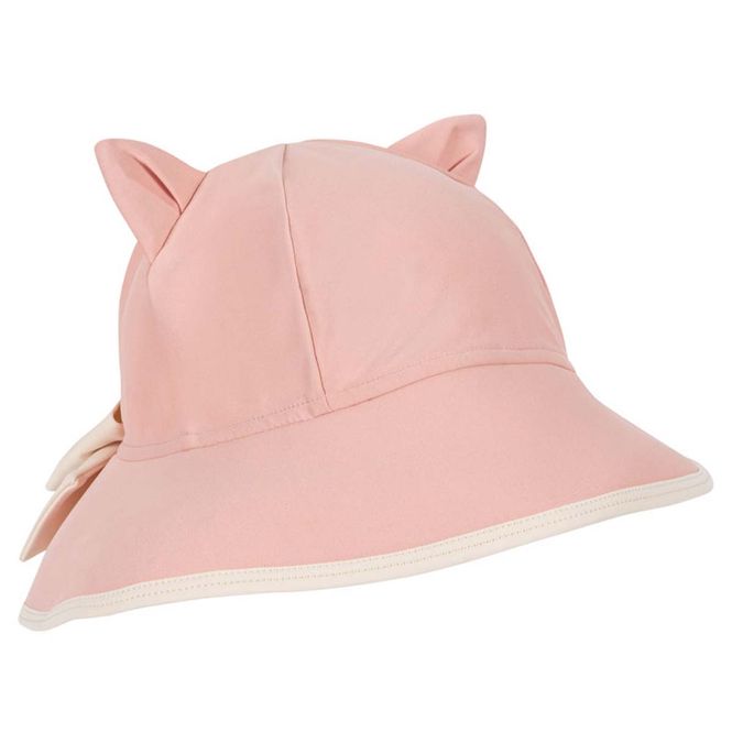 Hovedbilde Konges Sløjd Kitty solhatt til barn, Powder Pink