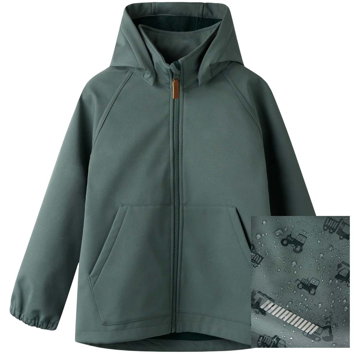 Name It Nmmalfa08 Magic softshelljakke småbarn, Balsam Green