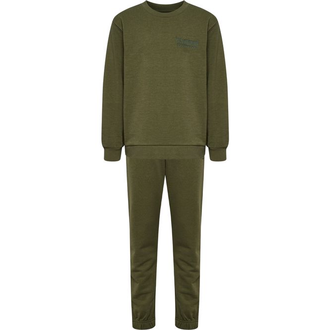 Hovedbilde Hummel Base joggedress-sett til barn, Winter Moss