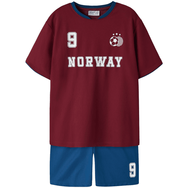 Hovedbilde Name It Nknhiteam fotballdrakt-sett, Rhubarb
