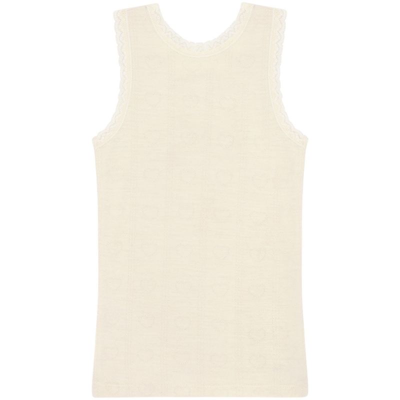 Hust and Claire Hcfaith topp i ull/bambus, Ivory