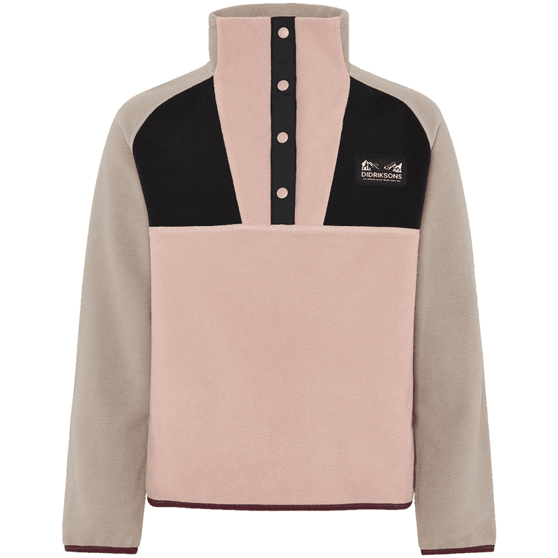 Didriksons Yokto fleecegenser til barn, Vintage Pink