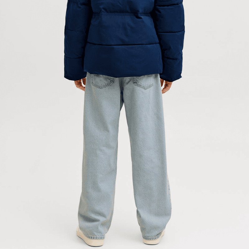 Jack & Jones Jr Jjialex baggy-fit jeans til barn, Blue Denim