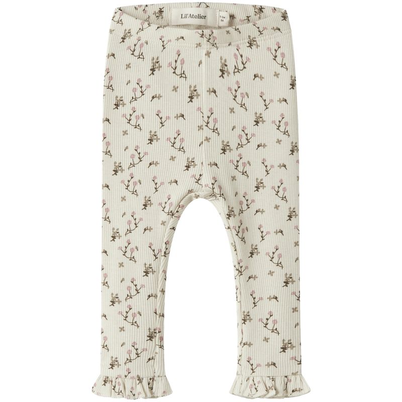 Lil' Atelier Nbflago leggings til baby, Turtledove